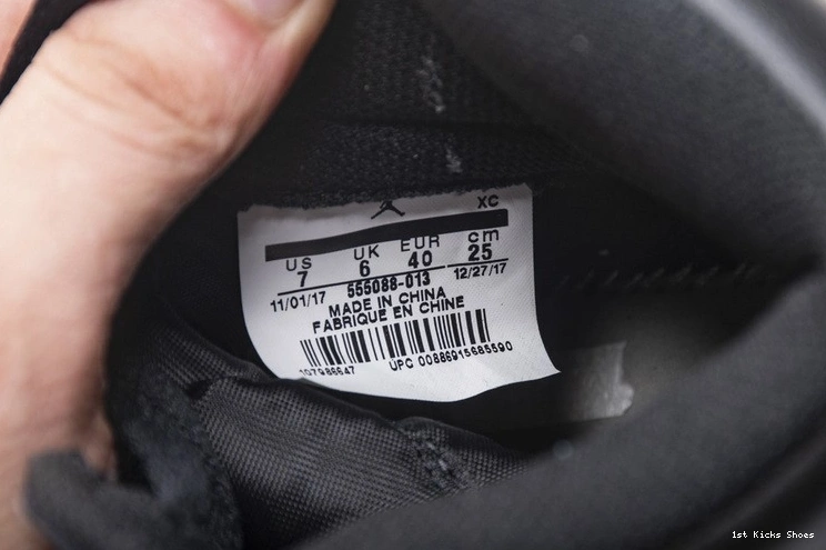 OG 555088-013 Shadow High Black Retro 1 Gray  Jordan Air 1001